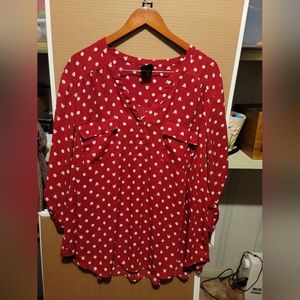 Torrid mini mouse Harper blouse